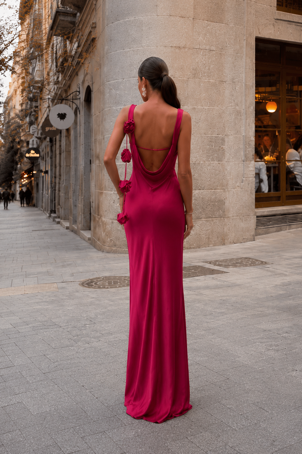 Soleia Luxe Bloemen Maxi Jurk