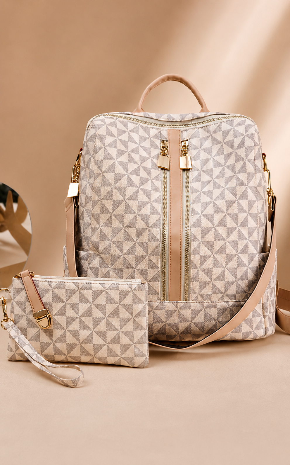Luxe Luiertas Rugzak – Beige