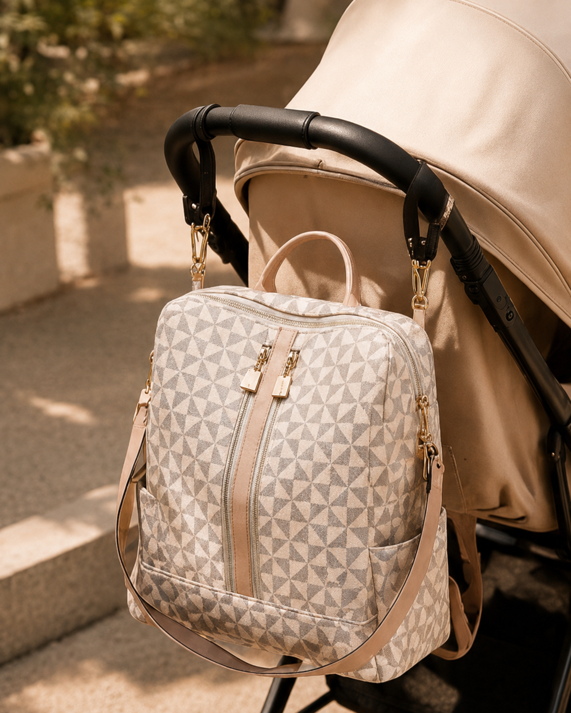 Luxe Luiertas Rugzak – Beige