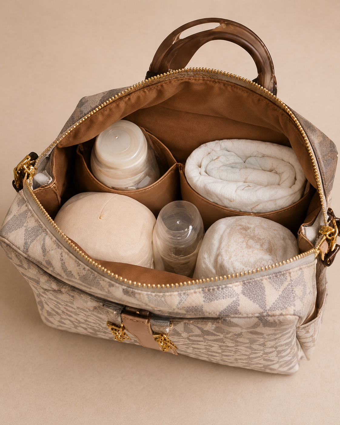 Luxe Luiertas Rugzak – Beige