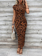🥳2026 HOT SALE 50% OFF! 🥳💞50K+ SOLD!🌸Women's Knot Bodycon Dress – Leopard print, tummy-flattering knot. Comfy & chic for parties or date nights. Feel gorgeous. ✨🌹